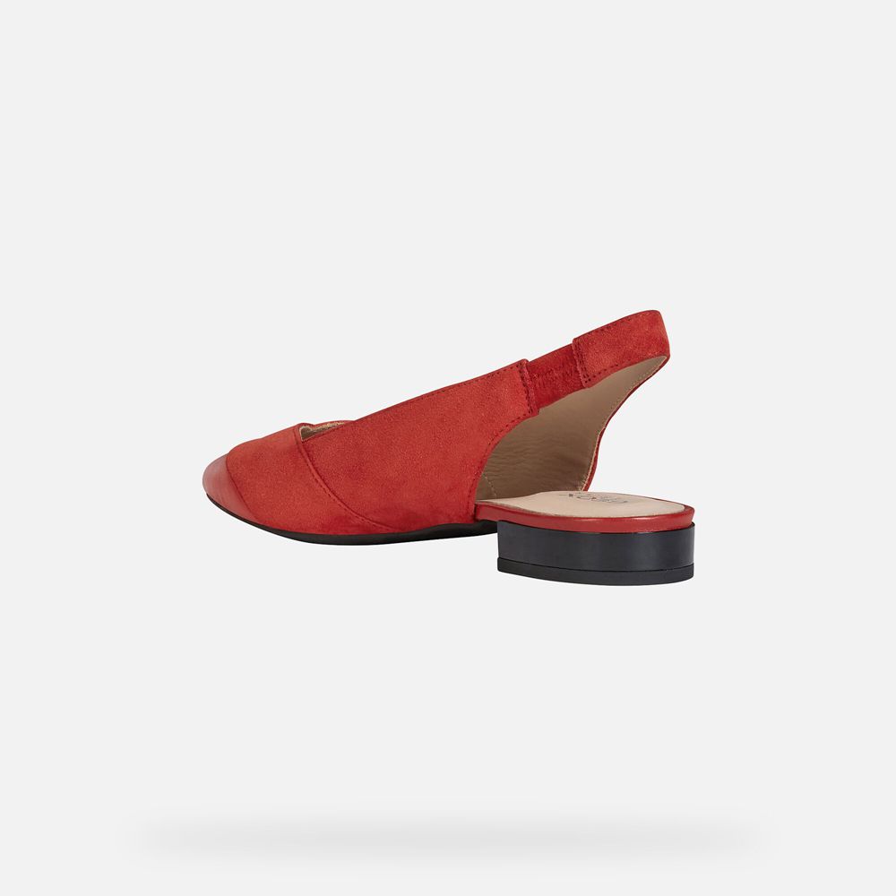 Ballerines Geox Charyssa - Rouge - Femme 150342-NKO